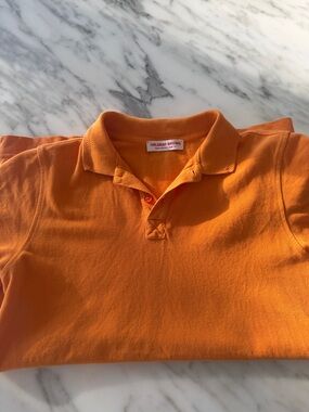 Orlebar Brown kids Bright Orange Polo